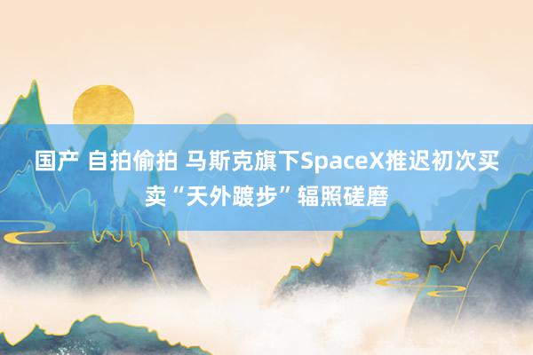 国产 自拍偷拍 马斯克旗下SpaceX推迟初次买卖“天外踱步”辐照磋磨