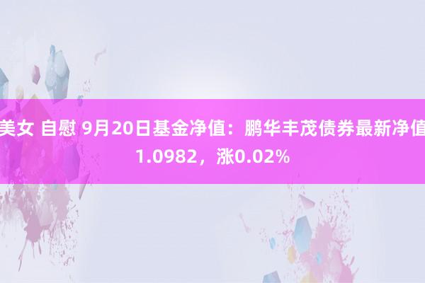 美女 自慰 9月20日基金净值：鹏华丰茂债券最新净值1.0982，涨0.02%