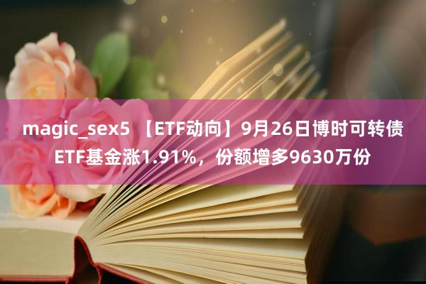 magic_sex5 【ETF动向】9月26日博时可转债ETF基金涨1.91%，份额增多9630万份