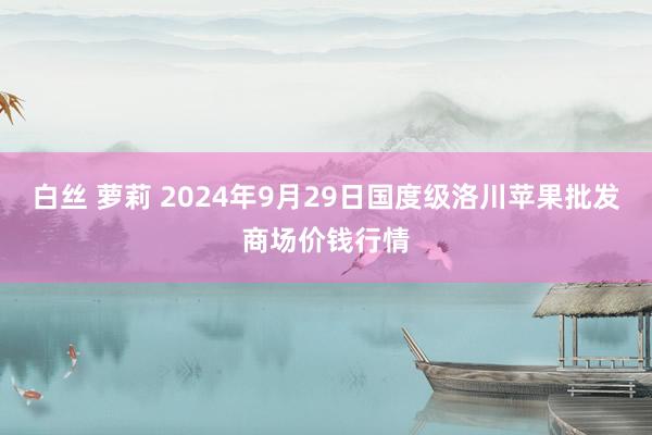 白丝 萝莉 2024年9月29日国度级洛川苹果批发商场价钱行情