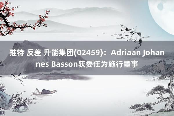 推特 反差 升能集团(02459)：Adriaan Johannes Basson获委任为施行董事