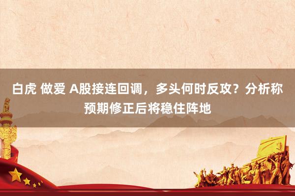 白虎 做爱 A股接连回调，多头何时反攻？分析称预期修正后将稳住阵地