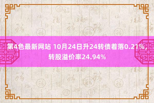 第4色最新网站 10月24日升24转债着落0.21%，转股溢价率24.94%